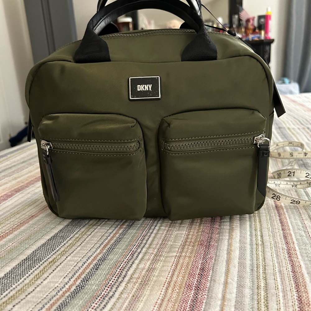 DKNY Olive Green Satchel